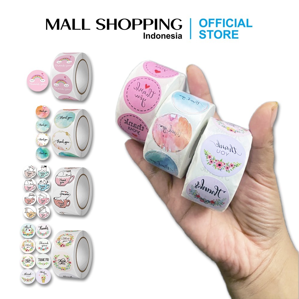 

Stiker Label Thank You For Your Order 1 Roll 500 Pcs MALLSHOPPING