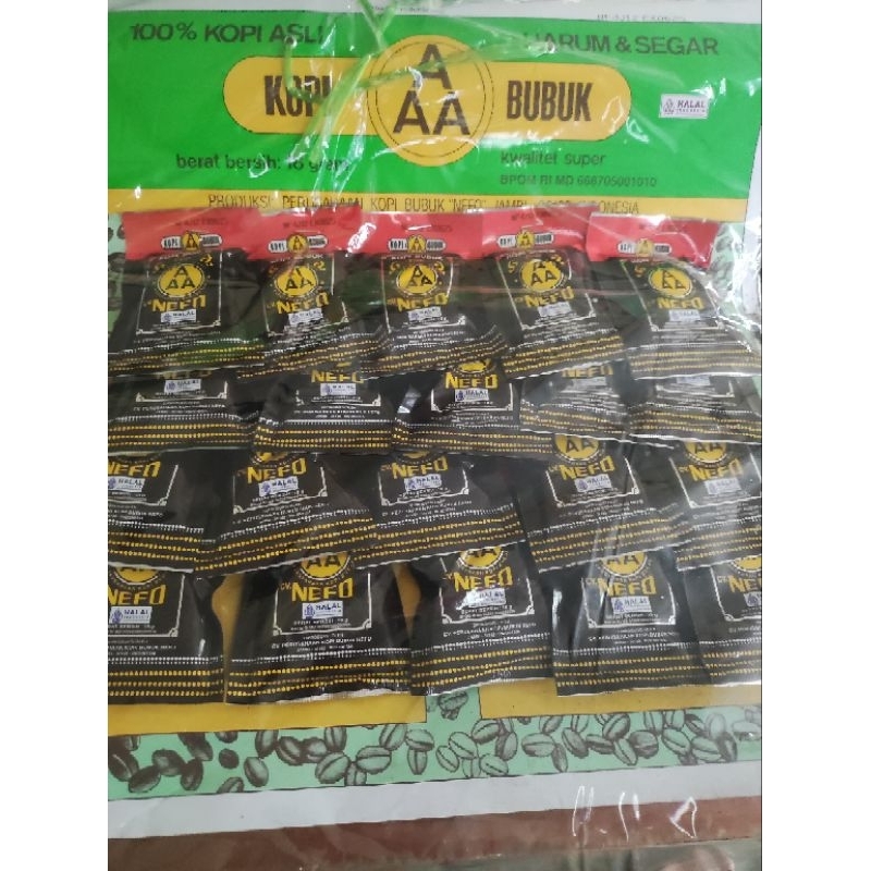 

paket 20 pcs kopi bubuk AAA jambi 18 gram