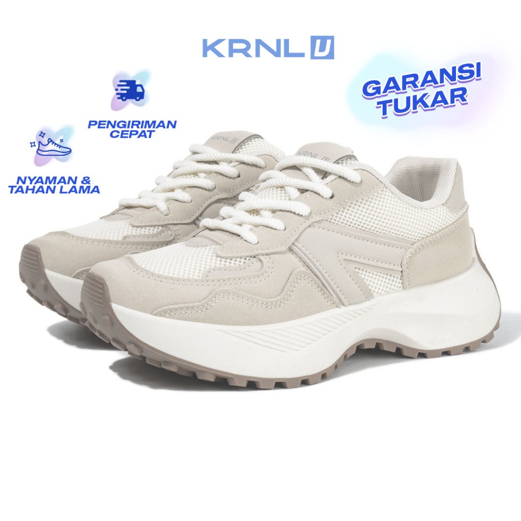 KRONIKEL Yujin Sepatu Wanita Cream Krnl U