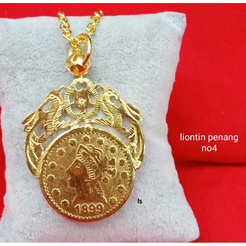 kalung koin lapis emas