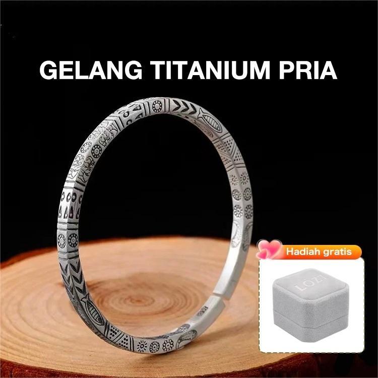 (Ready stock) /  Premium Head Bracelet - Men's gift,Gelang Pria Aesthetic Titanium Anti Karat Besi P