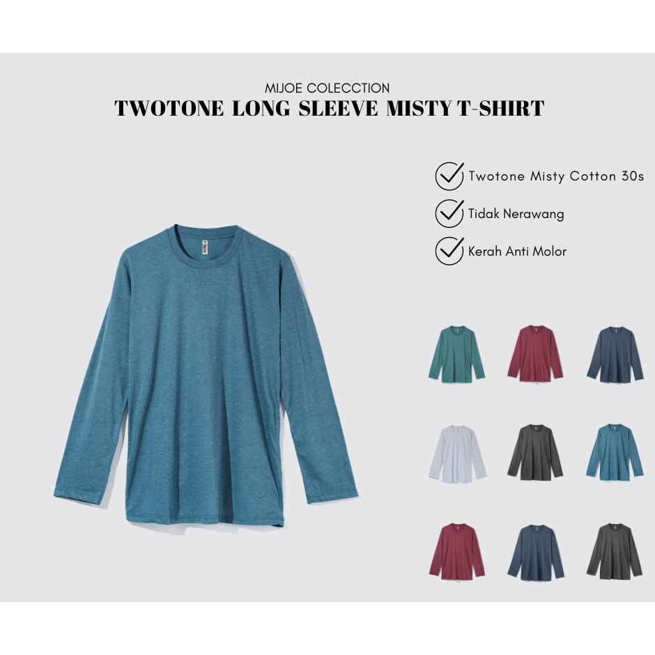 KAOS LENGAN PANJANG TWOTONE MISTY