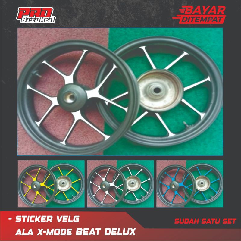 Sticker Velg beat delux ala X-MODE Sticker Cutting Vario X-MODE Virall