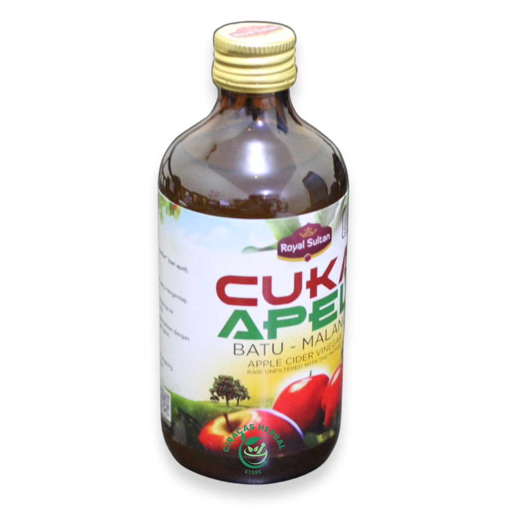 

Cuka Apel Royal Sultan Apple Cider Vinegar 320 ml BPOM