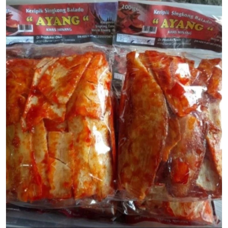 

Keripik Singkong Lengket Balado Khas Padang