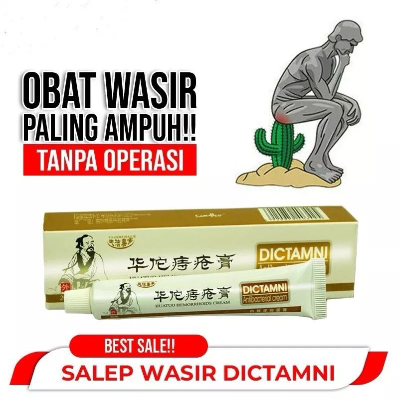 COD RS Salep Dictamni Huatuo Cream Wasir Salep Ambeyen Herbal AMPUH