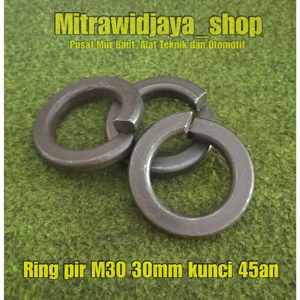 Ring per ver pir baja galvanis stainless 30mm kunci 45 / ringpir baja m30 / ring ver baja M30 lebar 