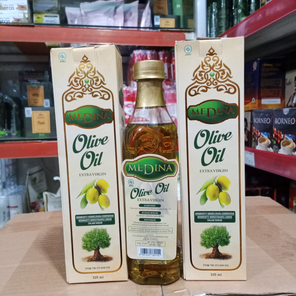 

Medina Extra Virgin Olive Oil Minyak Zaitun Asli 325 ml BPOM