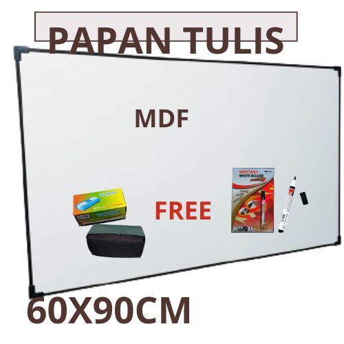 

Papan Tulis 60x90cm Non Magnet GRATIS SPIDOL DAN PENGHAPUS
