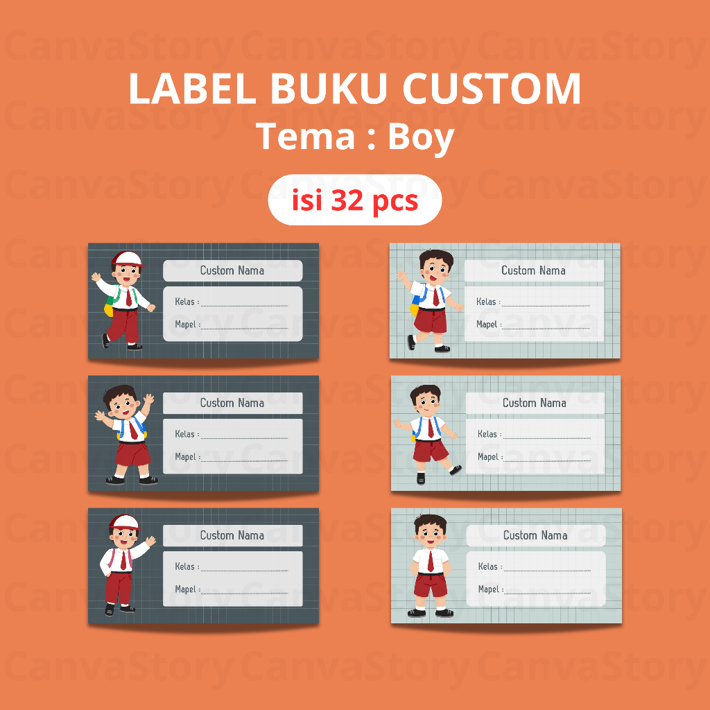 

LABEL NAMA BUKU ISI 32 | STIKER NAMA BUKU | STIKER MAPEL TEMA BOY