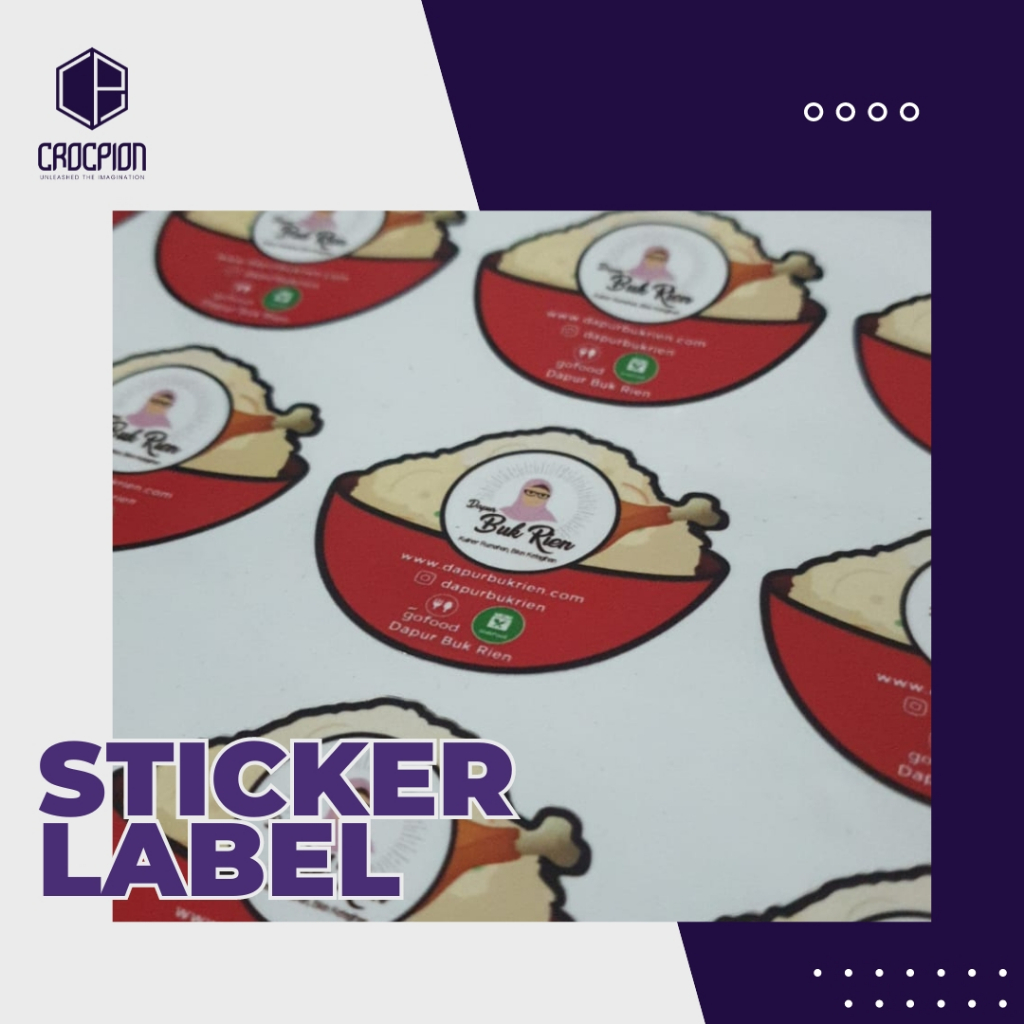 

Cetak Stiker Label Custom Design Chromo / Vinyl