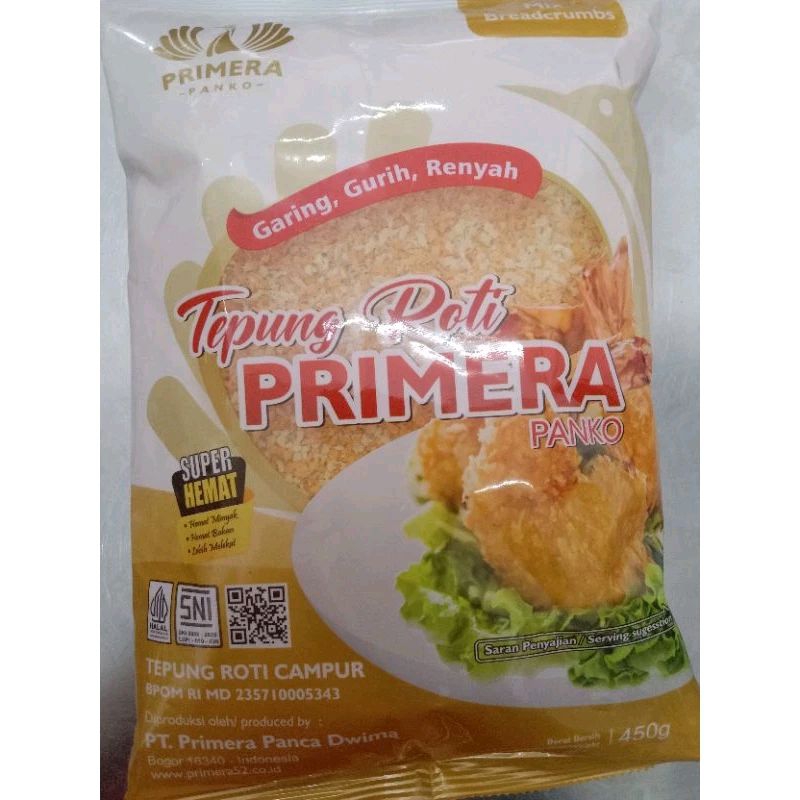 

Tepung Primera panko mix Ekonomis 450gr