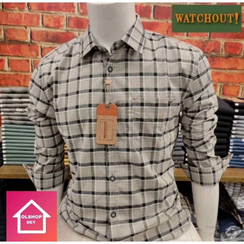 Watchout Kemeja Lengan Panjang Pria