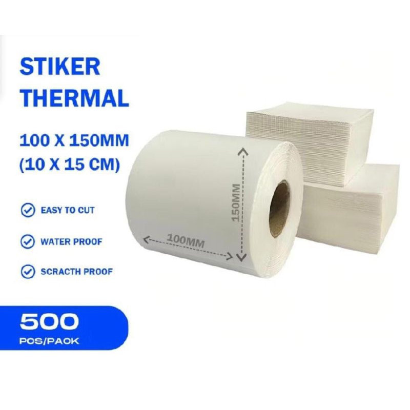 

Kertas Thermal Roll Olshop 100×150 - Label Stiker Thermal Roll Murah
