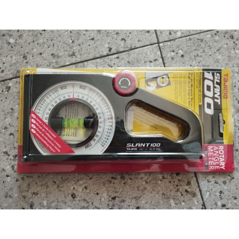 TAJIMA ANGLE LEVEL  SLANT 100  ALAT PENGUKUR KEMIRINGAN SUATU BIDANG SLT1