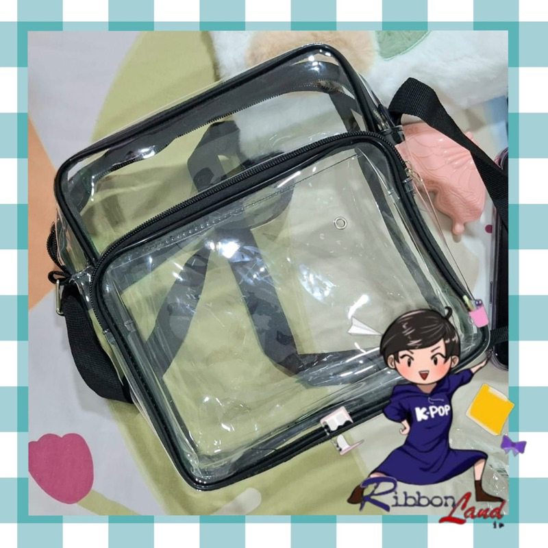 Tas Selempang PVC Transparan Acara Konser Artis KPOP Sling PVC Bag Kekinian Populer