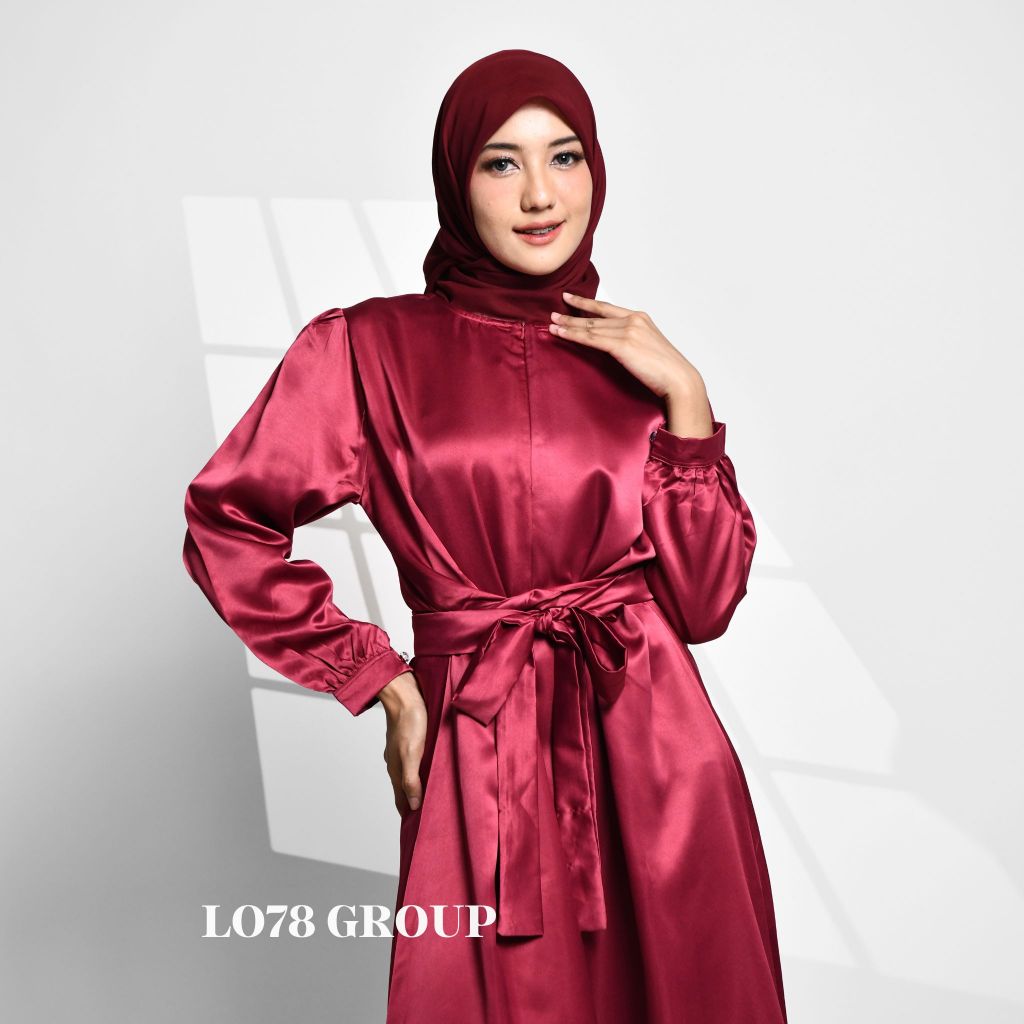 Dress Satin Premium Velvet Satin Dress Tali Satin Utari Dress Satin Gamis Satin Silk Dress Satin Pre