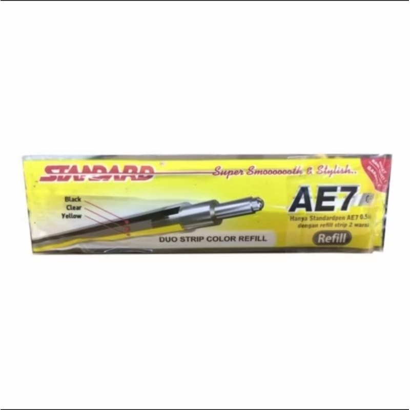 

REFILL PULPEN STANDAR AE7 HITAM || FREE HADIAH