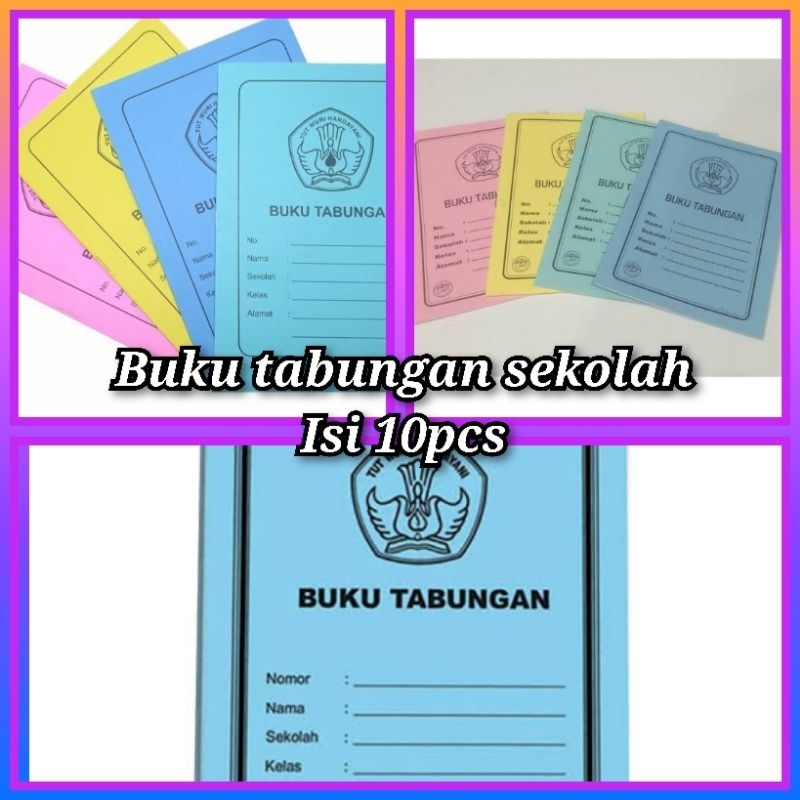 

Buku tabungan sekolah 10 pcs