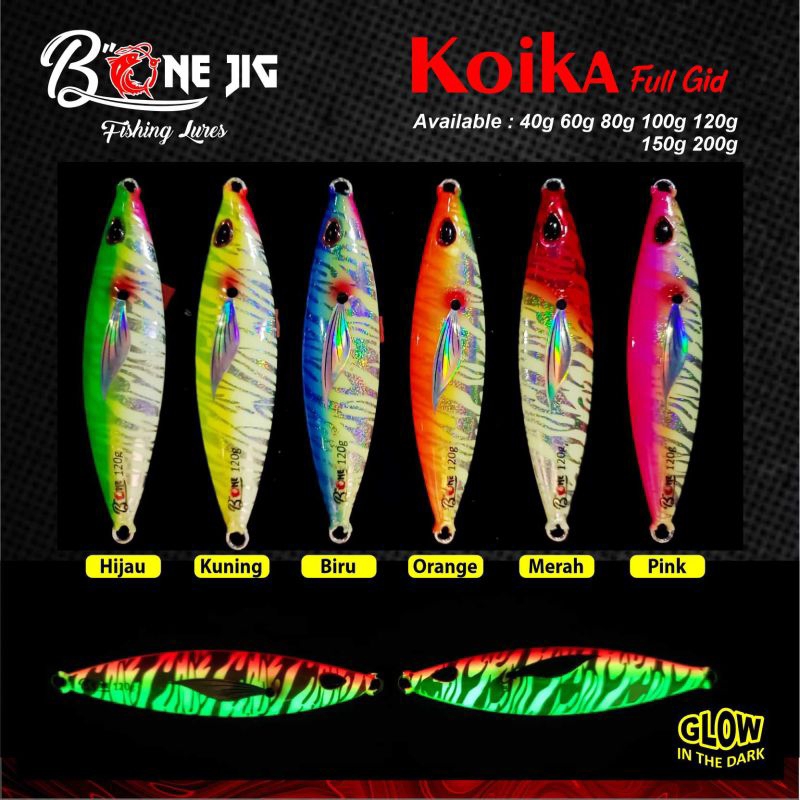 mtal jig  ful gid Bone jig  40g-150g