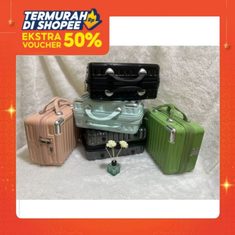 KOPER 14 INCH MINI BEAUTY CASE SERIES TERBARU DI LENGKAPI PIN LOCK 3 DIGIT