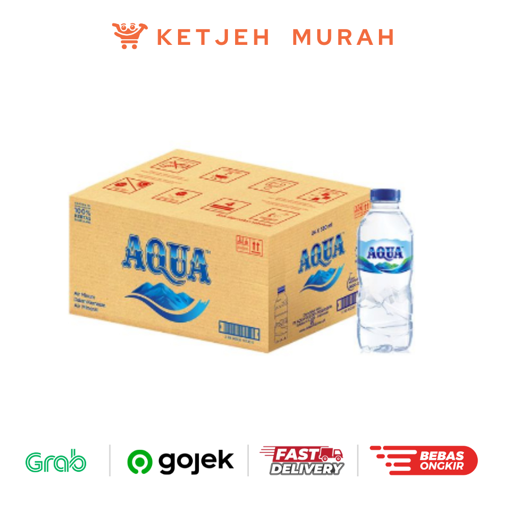 

Aqua Botol Kecil Mini 330 ML Air Mineral 1 Dus Isi 24 Pcs