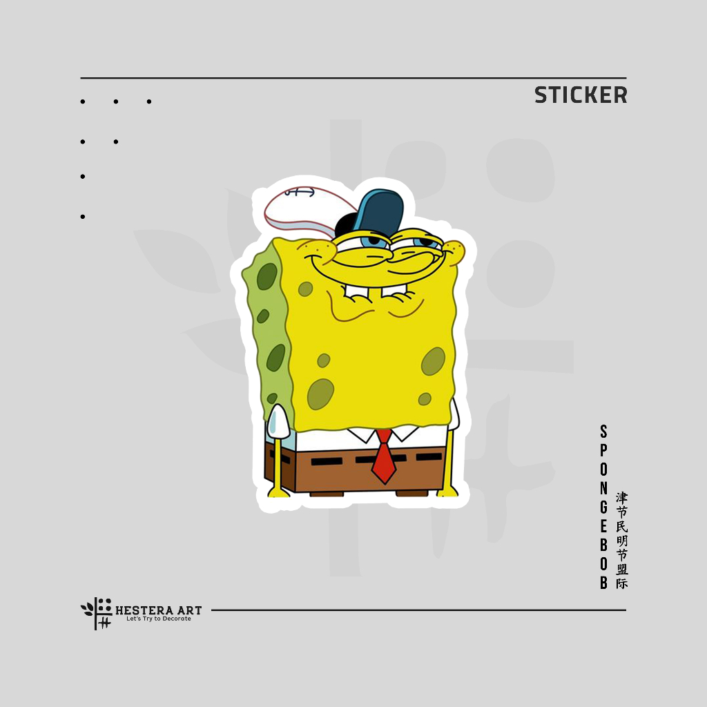 

Stiker Songebob Vinyl Doff Laminasi | Stiker SpongeBob SquarePants