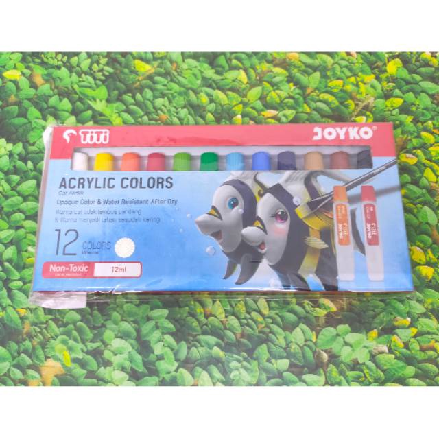 

LANGSUNG ORDER GAN Cat Acrylic colors 12 warna TITI JOYKO