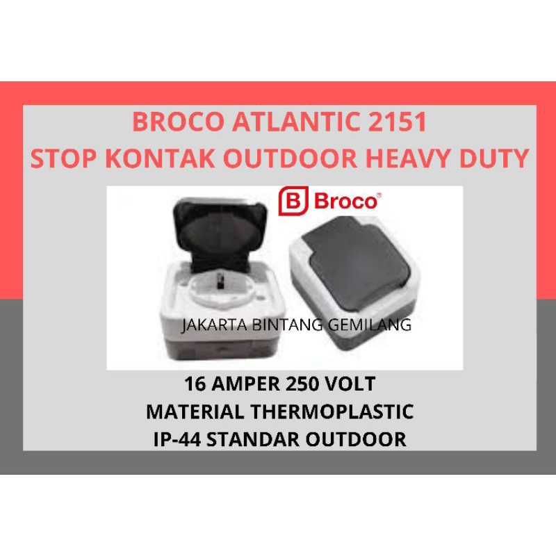 Broco Atlantic 2151 Stop kontak Outdoor