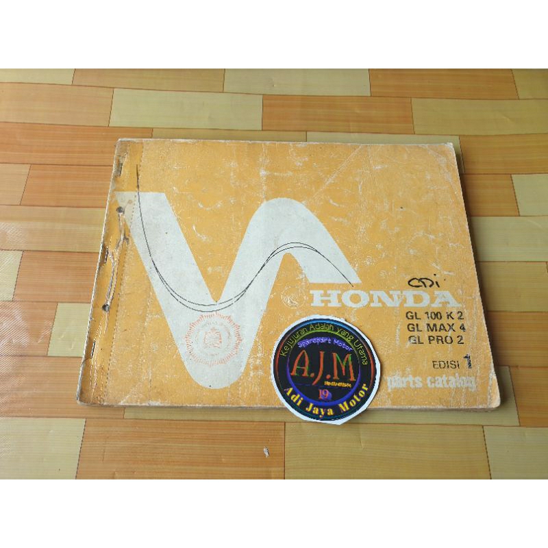 Buku Part Katalog Catalog Copian Honda GL100 GL 100 K2