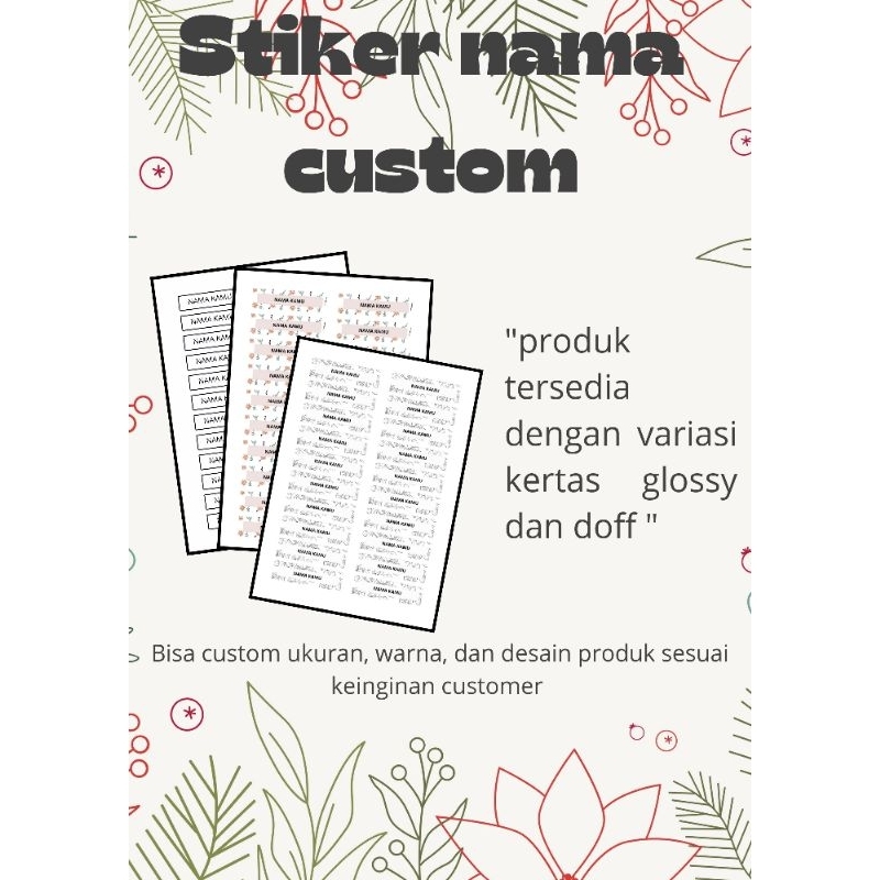 

custom name sticker by salsa store