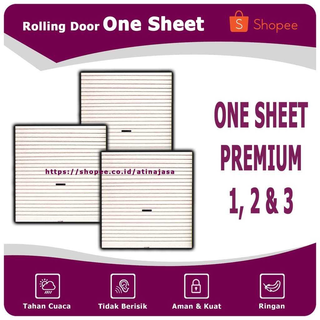 Pintu Mall Rolling Door One Sheet Premium Bluescope