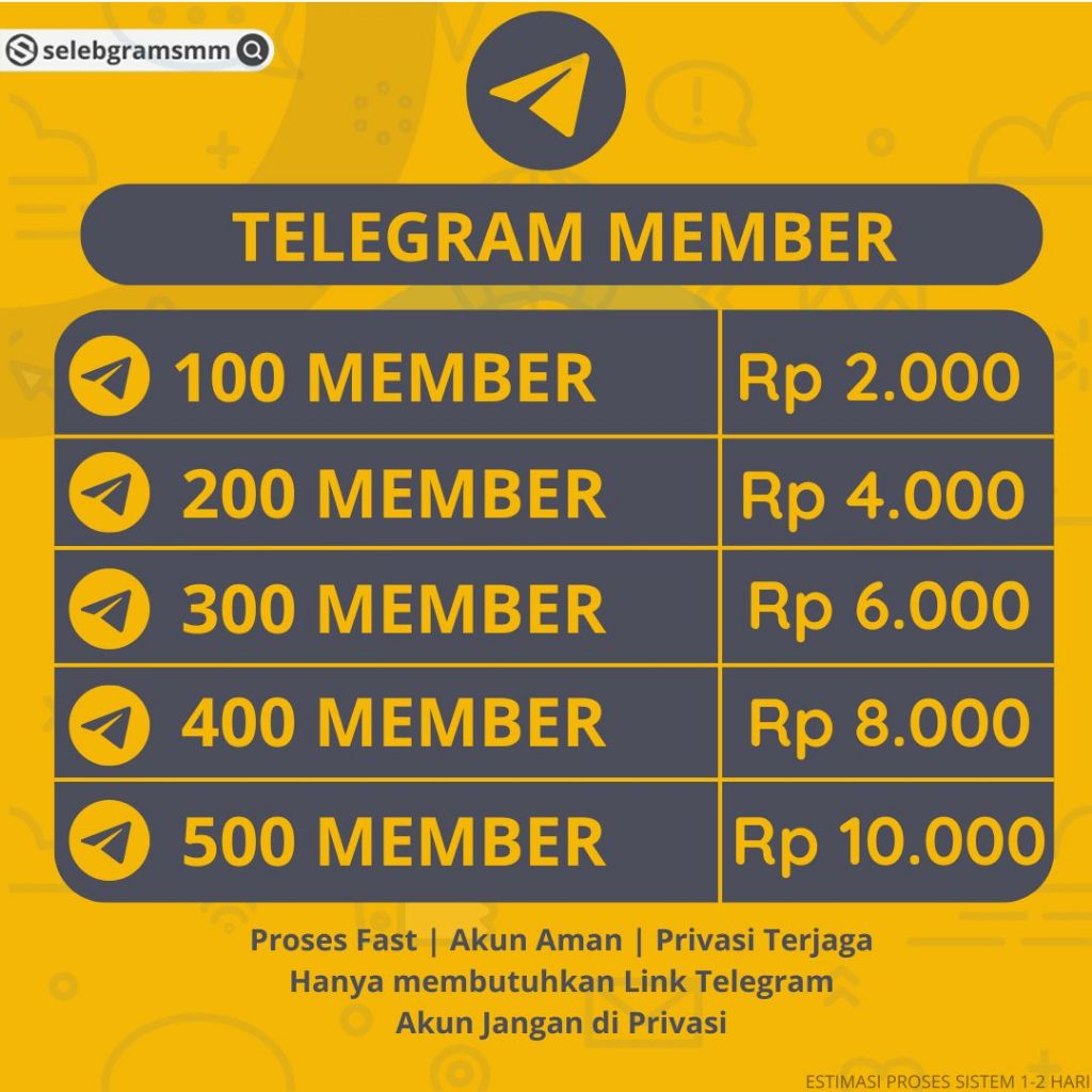 MEMBER TELEGRAM GROUP PENAMBAH CHANNEL TELEGRAM