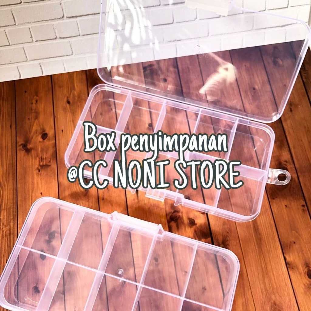 Box penyimpanan manik mutiara Payet 10 sekat
