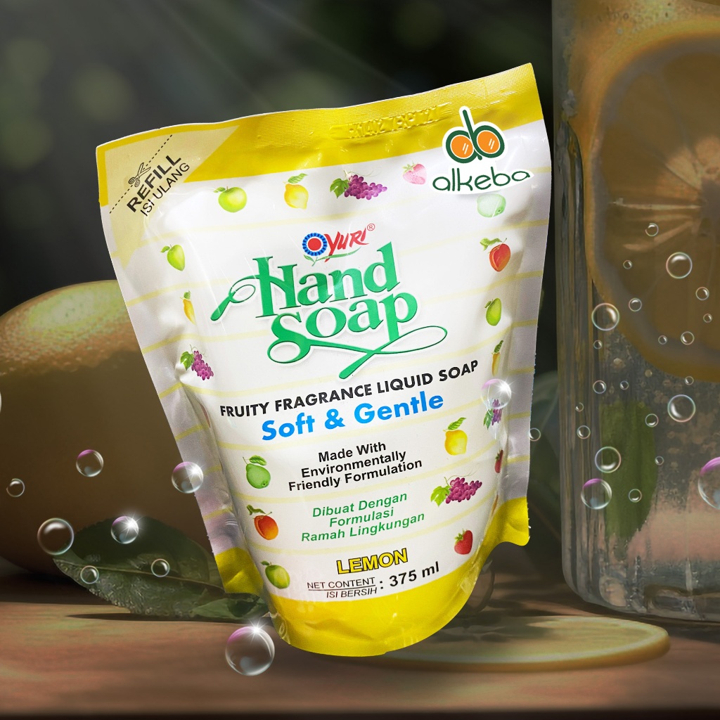 Yuri Handsoap Refill Pouch 375 ml Handsoap Sabun Cuci Tangan
