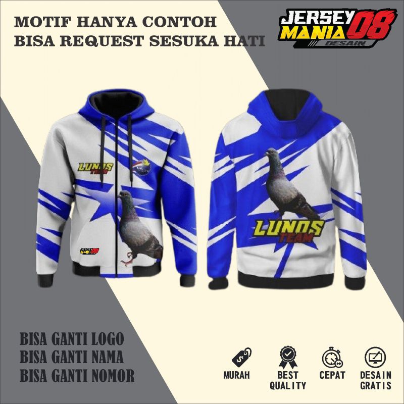 JERSEY JAKET MERPATI CUSTOM