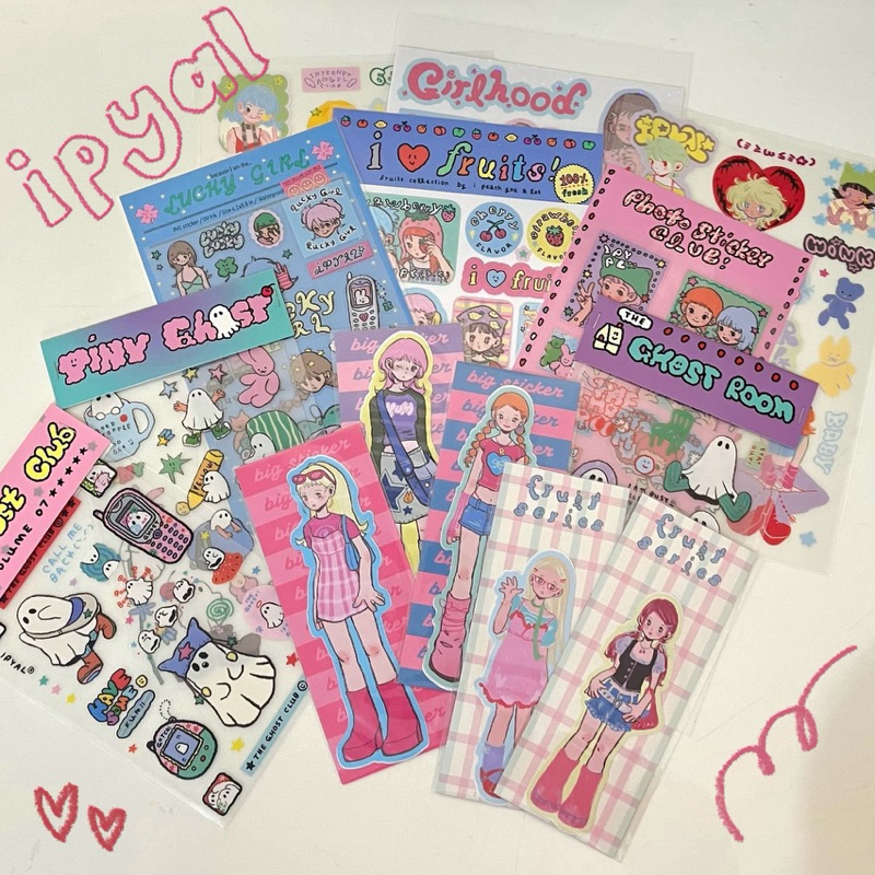 

[READY STOCK] Thai stickers IPYAL, i peach you a lot