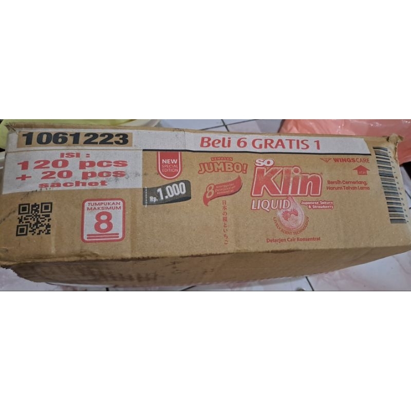 (140 sachet) So Klin Liquid sachet