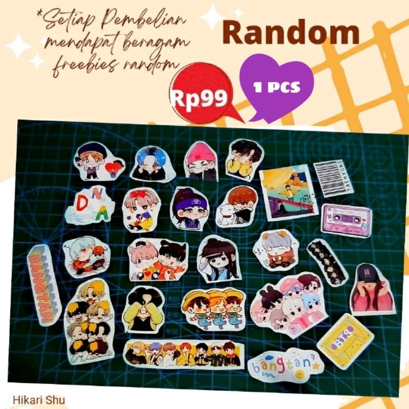 

Harga Satuan Sticker Aesthetic Chibi BTS Random Harga Satuan murah Sticker tumblr, sticker laptop, sticker diary, Sticker HP atau freebies toko