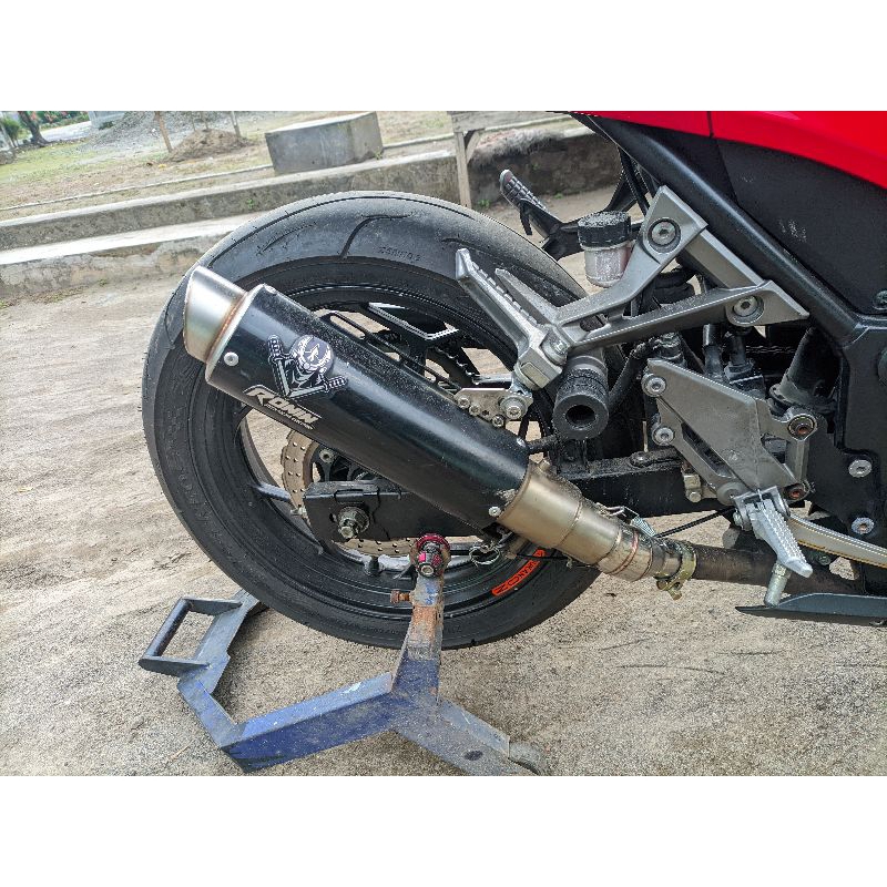 knalpot slip on ninja fi old 3tech ronin 3 suara lengkap sama shifternya