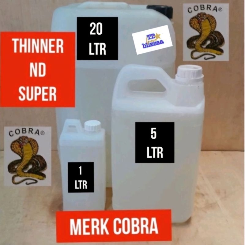 Thinner ND Super Cobra 1L ND Super 5L Tiner Cobra 1liter Tiner Cobra 5liter Thiner ND Super Cobra