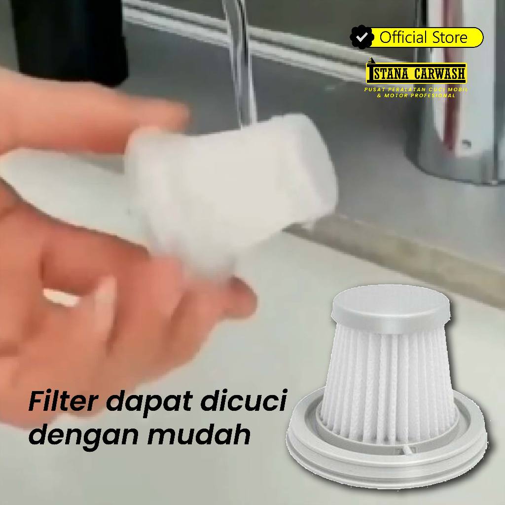 Hepa filter vacuum mini portable ikame