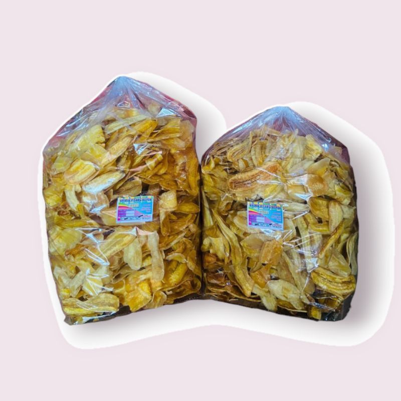 

Keripik Pisang Kepok Ori 1ball 1kg 500gram