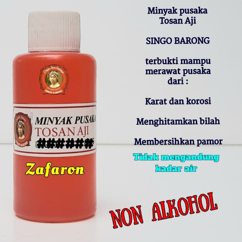 Minyakperawatan pusakatosanaji aroma Zafaron 100ml