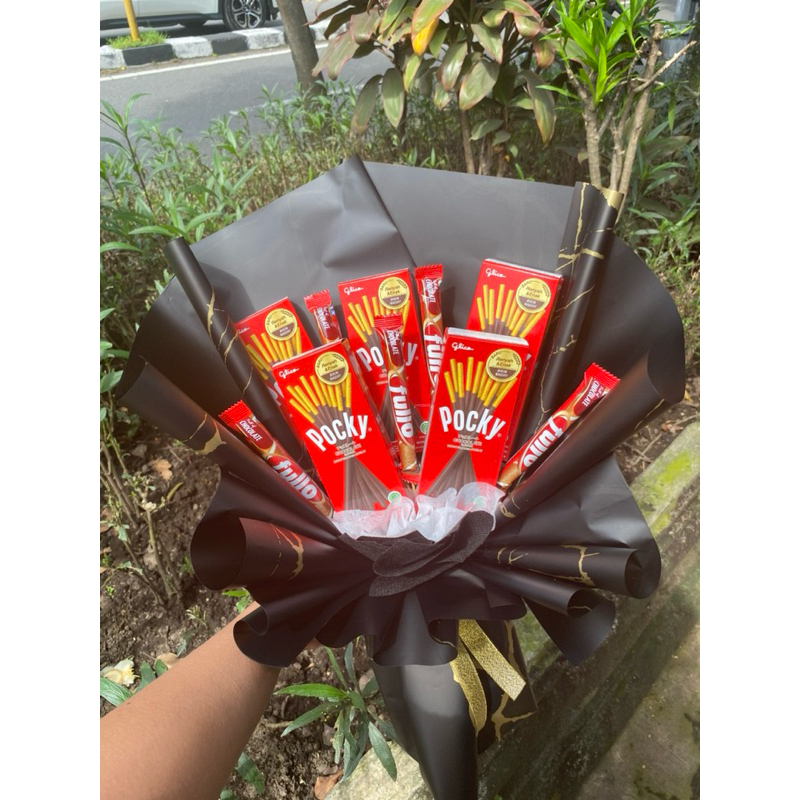 

(BUKET JOGJA )Buket Snack / Buket Pocky / Kado Wisuda / Buket Jogja