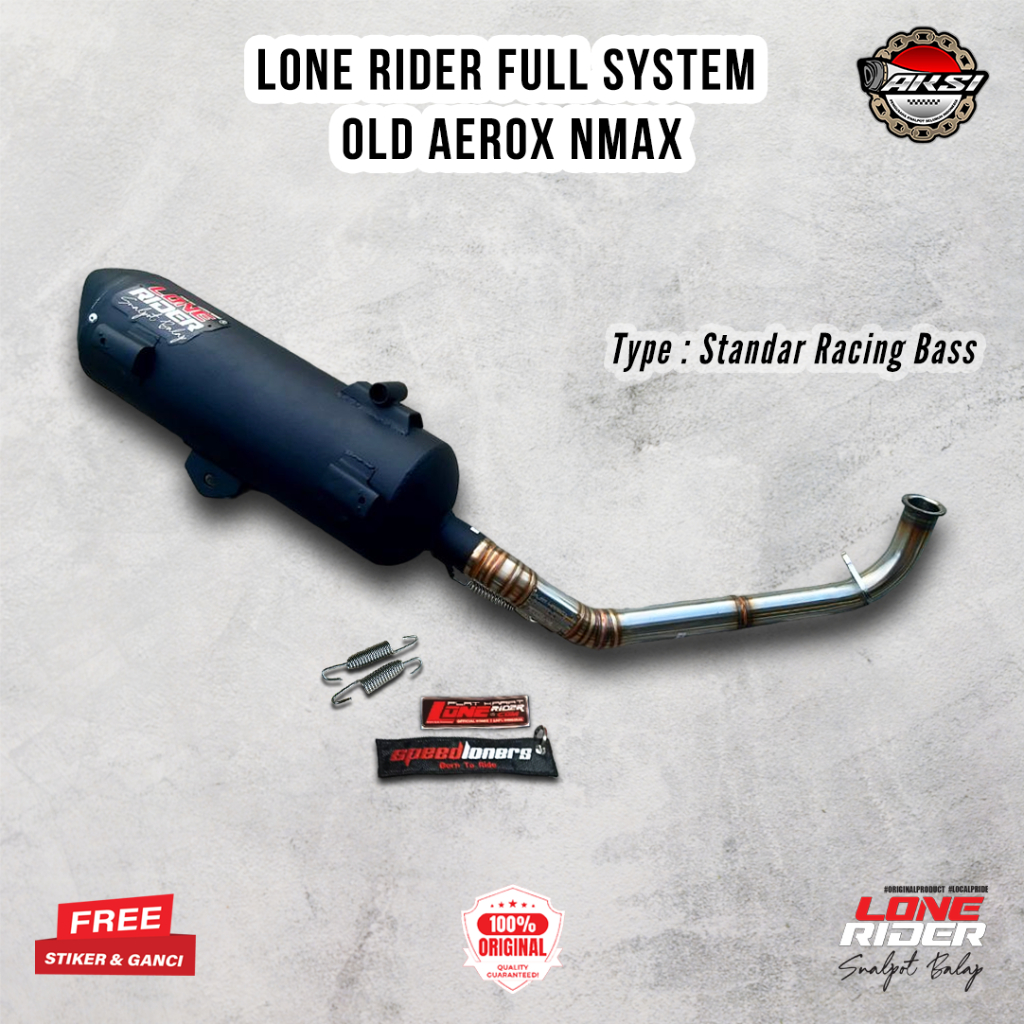 ORIGINAL LONE RIDER Standar Racing Old Aerox Nmax - Knalpot Racing Lone Rider Old Aerox Nmax