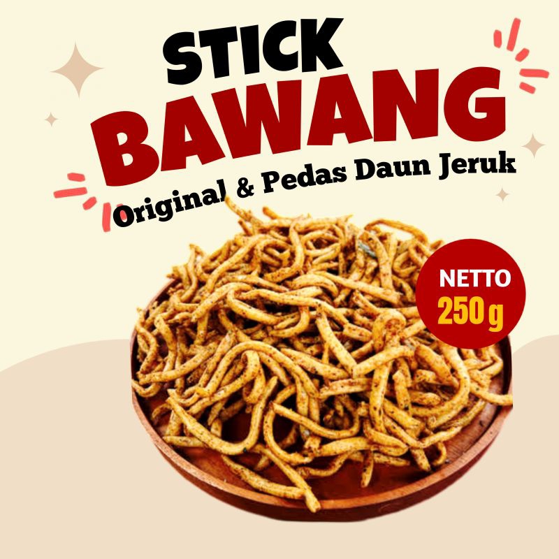 

Stik Bawang Pedas Daun Jeruk 250g Cemilan Gurih & Renyah