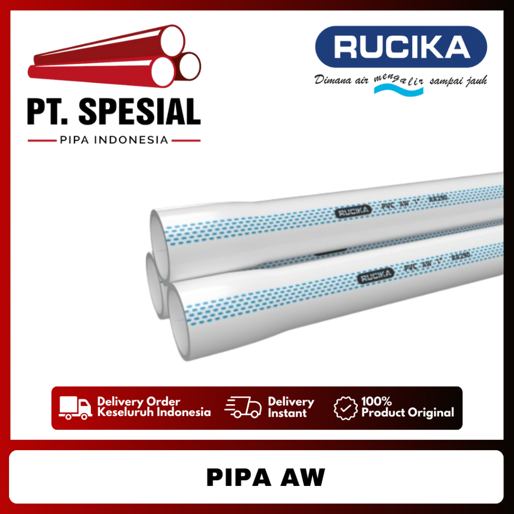 Pipa PVC AW Standard Rucika 10" Pipa PVC Rucika - 07