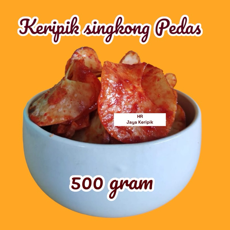 

PROMO 500g keripik singkong balado pedas manis gurih & renyah