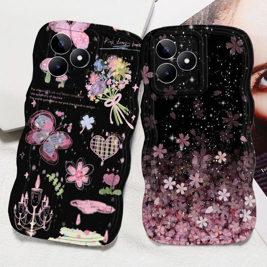 CASE HP GELOMBANG UNTUK REALME C63 NOTE 50 C53 C51 C20 C21 10 4G C21Y C11 C12 C15 10 5G C30 C11 2021